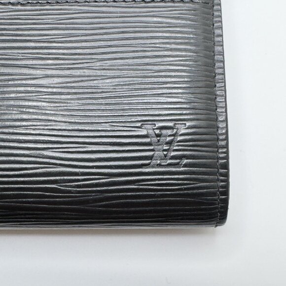 Louis Vuitton Sarah Long Wallet Epi Leather Silver-Tone Press Rear Pocket Black - Picture 13 of 16